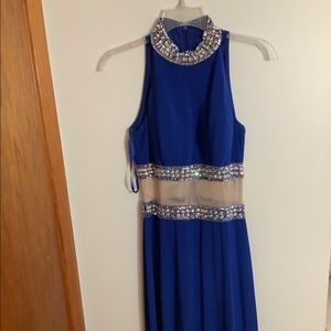 Blue prom dress
